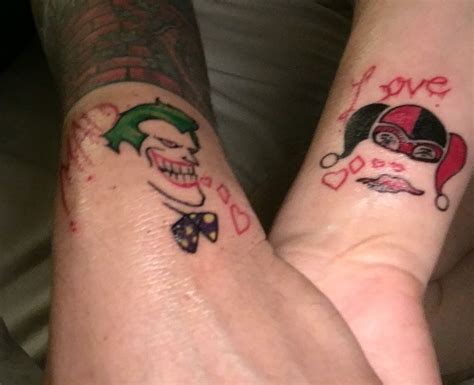 her joker his harley tattoos